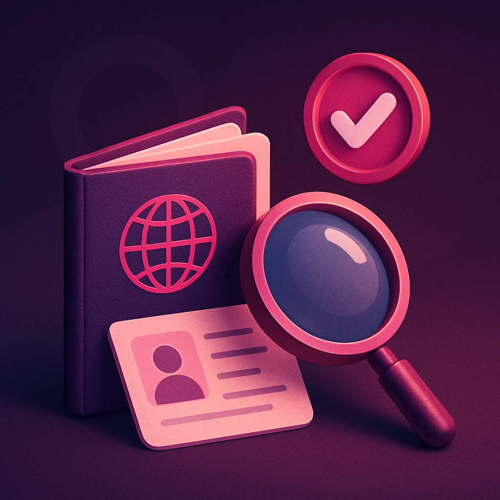 KYC verificatie bij casino zonder CRUKS met paspoort en vergrootglas
